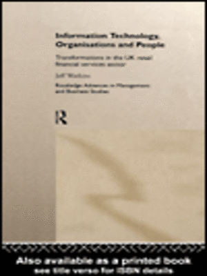 cover image of Information Technology, Organizations and People